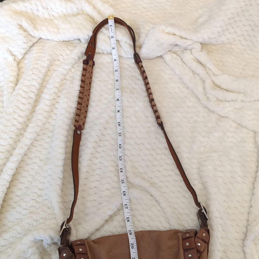 💕HP💕Bella Dolci Handcrafted Brown Leather Shoulder Bag - Picture 13 of 14